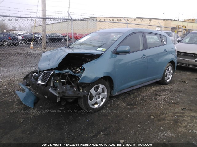 5Y2SP67899Z448698 - 2009 PONTIAC VIBE GRAY photo 2