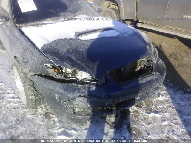 4S3BL676656203394 - 2005 SUBARU LEGACY GT LIMITED BLUE photo 6