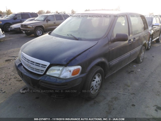 1GNDU23E62D162730 - 2002 CHEVROLET VENTURE ECONOMY BLUE photo 2