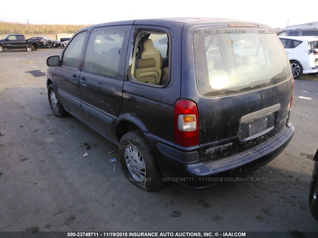 1GNDU23E62D162730 - 2002 CHEVROLET VENTURE ECONOMY BLUE photo 3