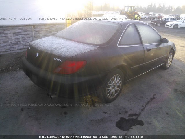19UYA2256XL008537 - 1999 ACURA 3.0CL Czarny zdjęcie 4