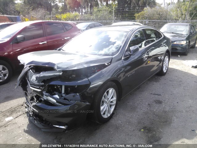 1G1ZJ5SU3GF357416 - 2016 CHEVROLET MALIBU HYBRID GRAY photo 2