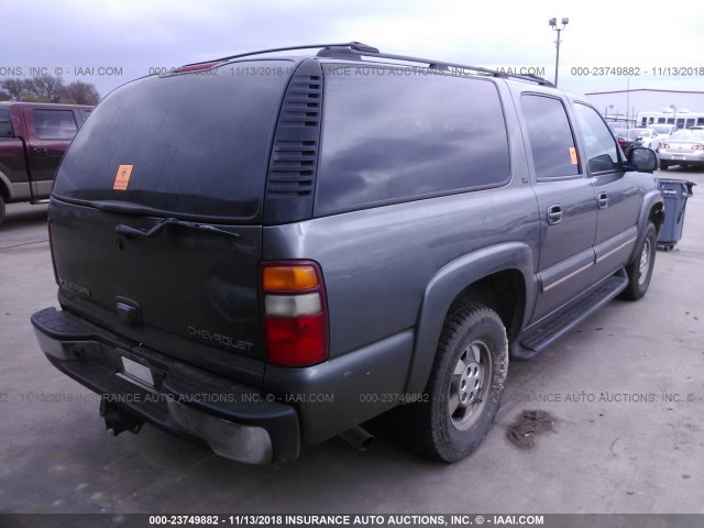 3GNEC16Z12G294250 - 2002 CHEVROLET SUBURBAN C1500 SILVER photo 4