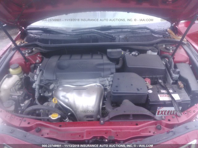 4T1BF3EK5BU751590 - 2011 TOYOTA CAMRY SE/LE/XLE 红色 照片 10