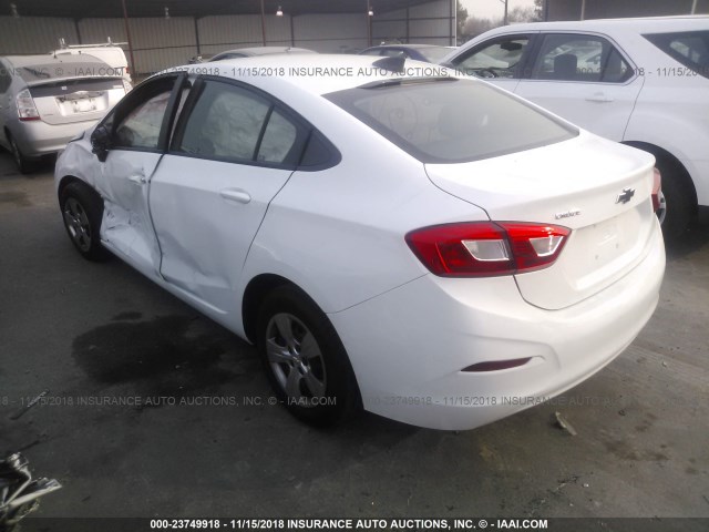 1G1BC5SM3J7149811 - 2018 CHEVROLET CRUZE LS WHITE photo 3