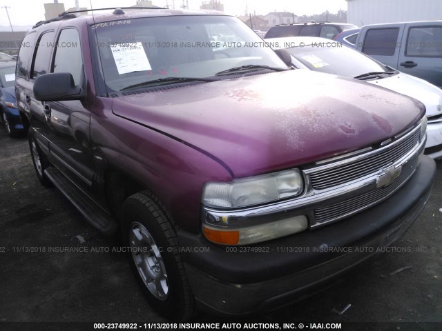 1GNEC13ZX4J316798 - 2004 CHEVROLET TAHOE C1500 RED photo 1