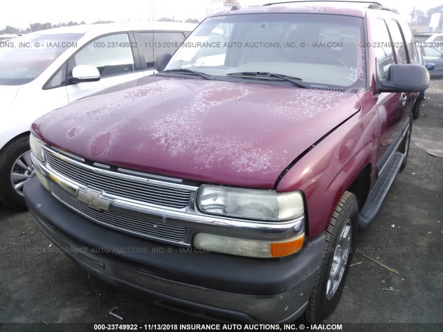 1GNEC13ZX4J316798 - 2004 CHEVROLET TAHOE C1500 RED photo 6