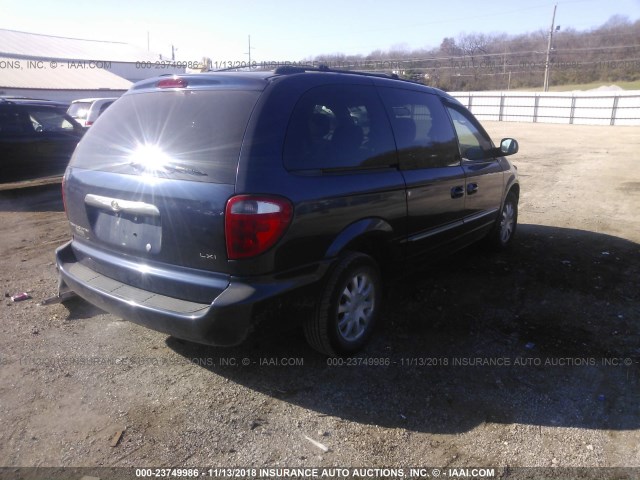 2C4GP54L93R160559 - 2003 CHRYSLER TOWN & COUNTRY LXI Dark Blue photo 4