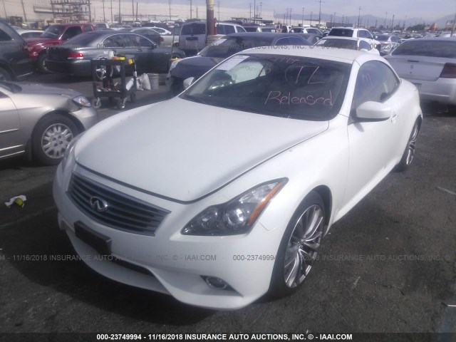 JN1CV6FE5DM770765 - 2013 INFINITI G37 SPORT/IPL WHITE photo 2