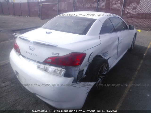 JN1CV6FE5DM770765 - 2013 INFINITI G37 SPORT/IPL WHITE photo 4