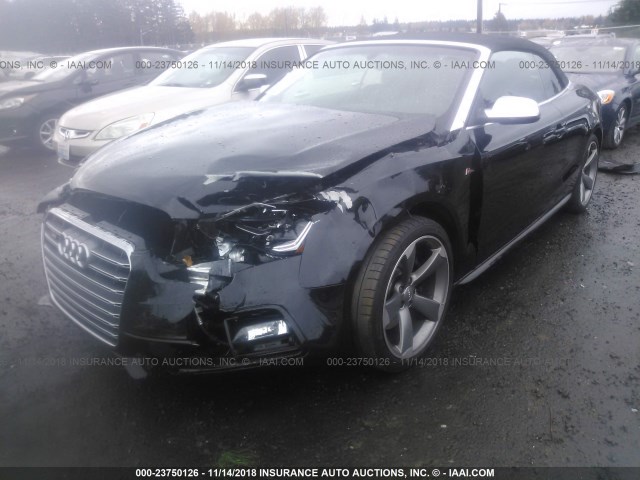 WAUVGAFH1FN010050 - 2015 AUDI S5 PRESTIGE BLACK photo 2