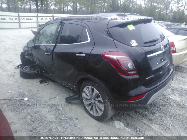 KL4CJASB1JB706568 - 2018 BUICK ENCORE PREFERRED BLACK photo 3