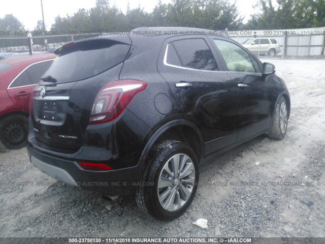 KL4CJASB1JB706568 - 2018 BUICK ENCORE PREFERRED BLACK photo 4