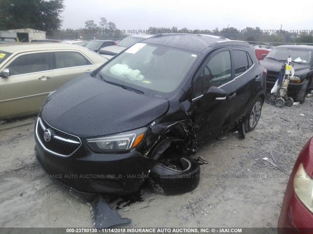 KL4CJASB1JB706568 - 2018 BUICK ENCORE PREFERRED BLACK photo 6