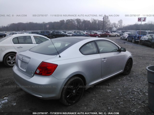 JTKDE177770167079 - 2007 TOYOTA SCION TC 银色 照片 4