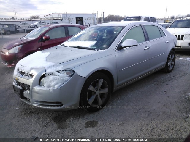 1G1ZC5E07CF364625 - 2012 CHEVROLET MALIBU 1LT SILVER photo 2