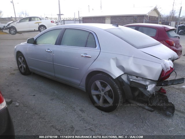 1G1ZC5E07CF364625 - 2012 CHEVROLET MALIBU 1LT SILVER photo 3