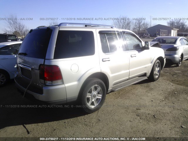 5LMEU88H65ZJ01784 - 2005 LINCOLN AVIATOR 银色 照片 4