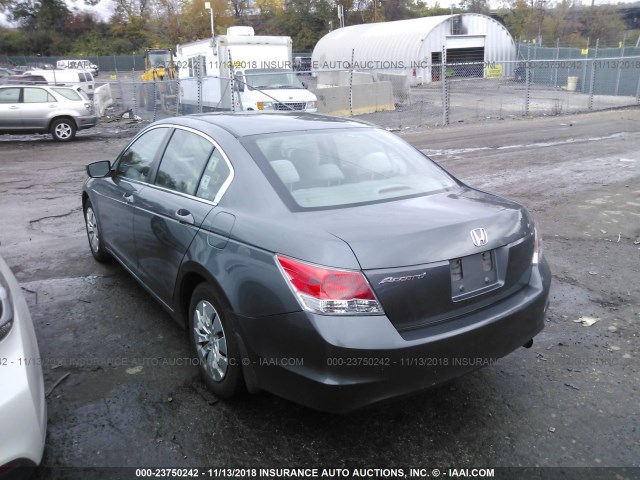 1HGCP2F37AA185019 - 2010 HONDA ACCORD LX GRAY photo 3