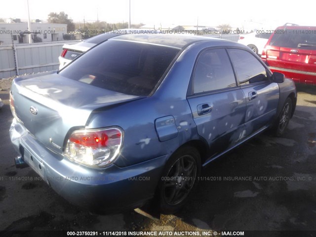 JF1GD616X7G505933 - 2007 SUBARU IMPREZA 2.5I BLUE photo 4