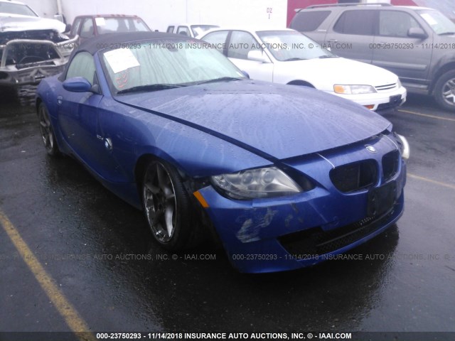 4USBU53576LX01637 - 2006 BMW Z4 3.0SI BLUE photo 1