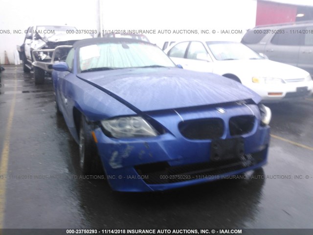 4USBU53576LX01637 - 2006 BMW Z4 3.0SI BLUE photo 6