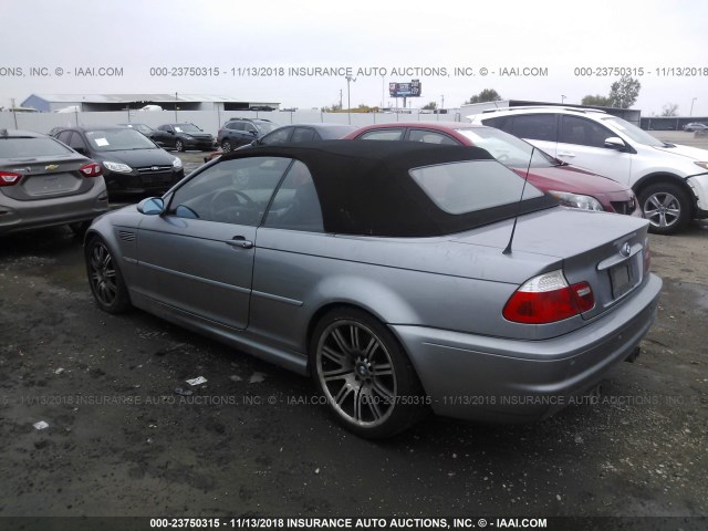 WBSBR93444PK05991 - 2004 BMW M3 GRAY photo 3