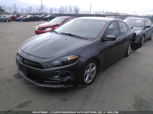 1C3CDFBB0FD435593 - 2015 DODGE DART SXT GRAY photo 2