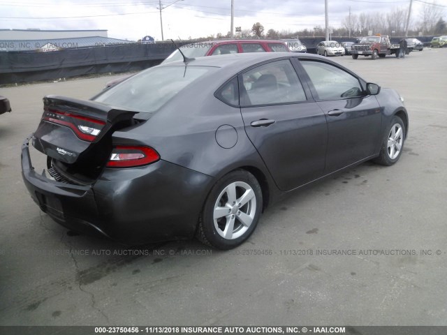 1C3CDFBB0FD435593 - 2015 DODGE DART SXT GRAY photo 4