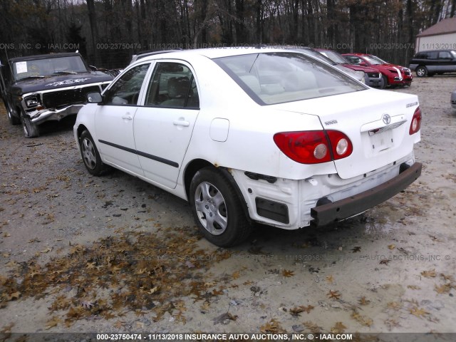 1NXBR32E85Z471382 - 2005 TOYOTA COROLLA CE/LE/S WHITE photo 3