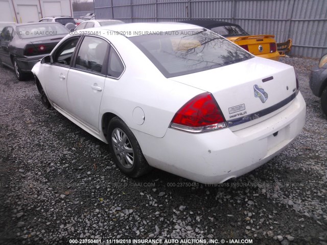 2G1WD5EM2A1262270 - 2010 CHEVROLET IMPALA POLICE WHITE photo 3