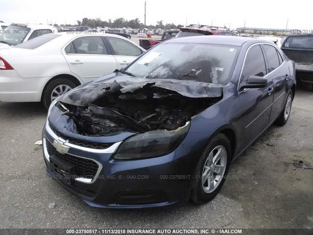 1G11B5SL6FF180571 - 2015 CHEVROLET MALIBU LS BLUE photo 2