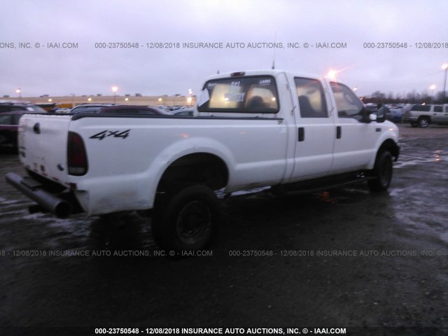 1FTSW31L44EC51940 - 2004 FORD F350 SRW SUPER DUTY WHITE photo 4