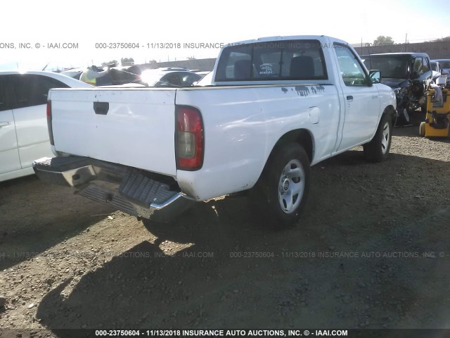 1N6DD21S0XC303450 - 1999 NISSAN FRONTIER XE WHITE photo 4
