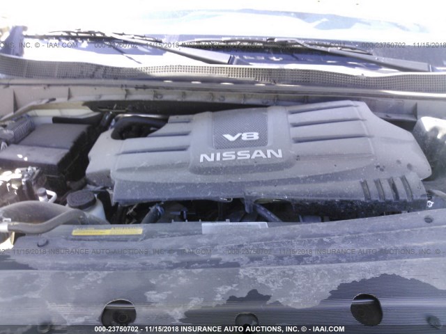 1N6AA1C63HN569928 - 2017 NISSAN TITAN SV WHITE photo 10