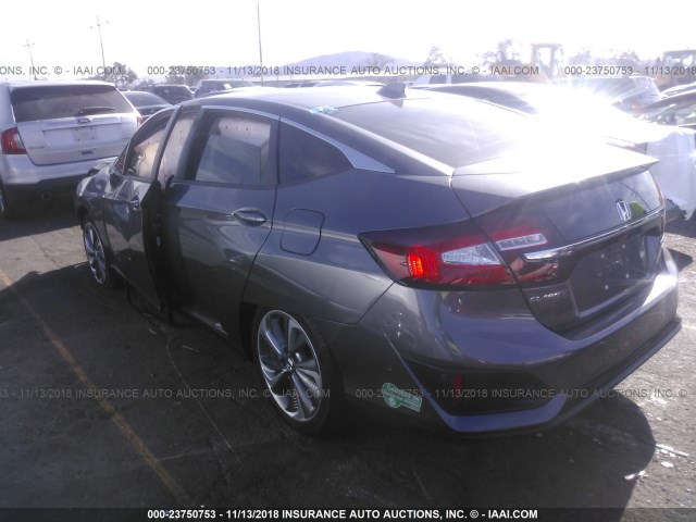 JHMZC5F34JC004502 - 2018 HONDA CLARITY TOURING GRAY photo 3