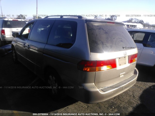 5FNRL18084B043288 - 2004 HONDA ODYSSEY EXL TAN photo 3