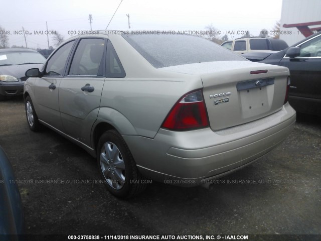 1FAFP34N57W159798 - 2007 FORD FOCUS ZX4/S/SE/SES BEIGE photo 3