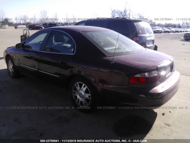 1MEFM55S85A620181 - 2005 MERCURY SABLE LS PREMIUM MAROON photo 3