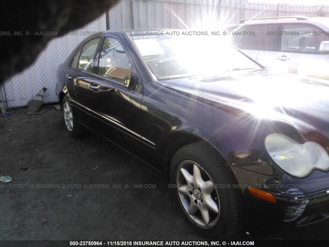 WDBRF61J72F269935 - 2002 MERCEDES-BENZ C 240 BLACK photo 6