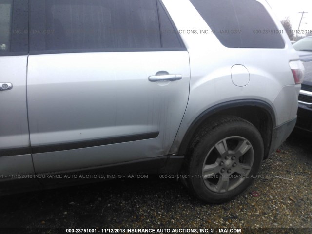 1GKER13D89J110175 - 2009 GMC ACADIA SLE SILVER photo 6