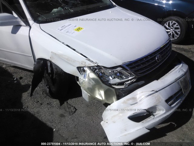 4T1BF28B51U174189 - 2001 TOYOTA AVALON XL/XLS WHITE photo 6