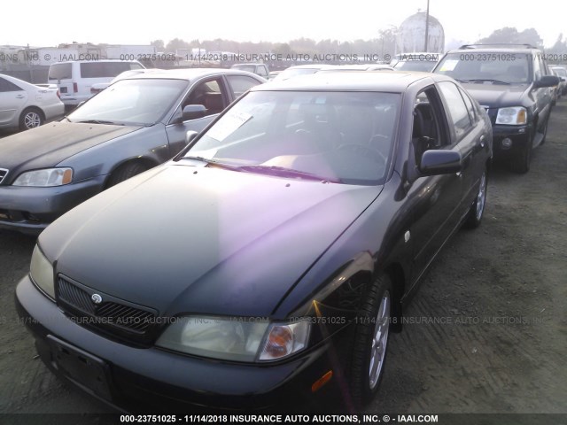 JNKCP11A02T508779 - 2002 INFINITI G20 BLACK photo 2