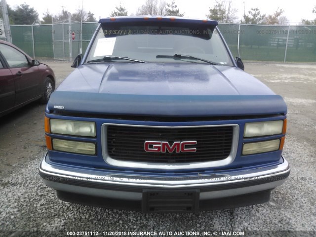 2GTEC19M3V1562852 - 1997 GMC SIERRA C1500 BLUE photo 6