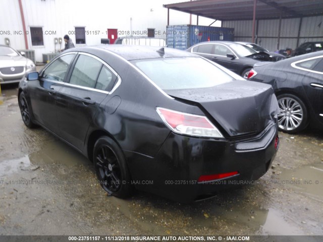 19UUA8F20AA021272 - 2010 ACURA TL BLACK photo 3