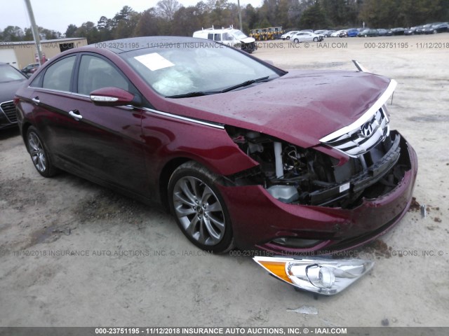 5NPEC4AB4CH356382 - 2012 HYUNDAI SONATA SE/LIMITED RED photo 1