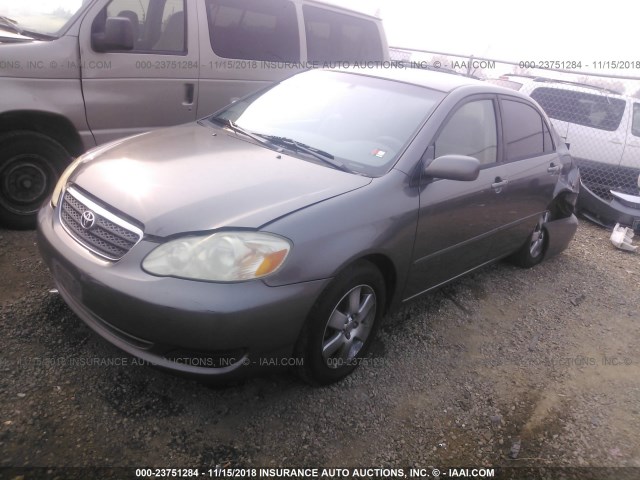 1NXBR30E45Z473441 - 2005 TOYOTA COROLLA CE/LE/S GRAY photo 2