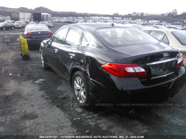 JN1BY1AR6DM600317 - 2013 INFINITI M37 X BLACK photo 3