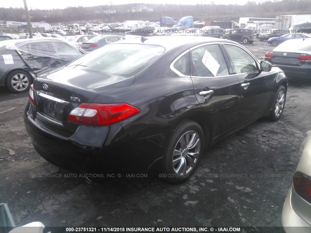 JN1BY1AR6DM600317 - 2013 INFINITI M37 X BLACK photo 4