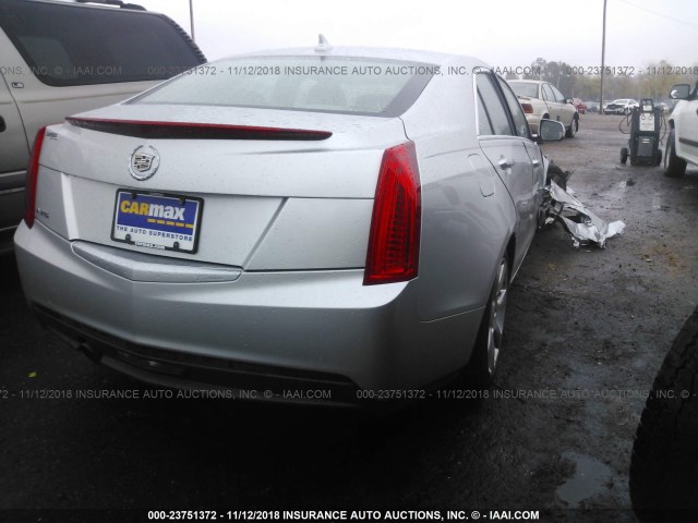 1G6AA5RA2E0162278 - 2014 CADILLAC ATS SILVER photo 4